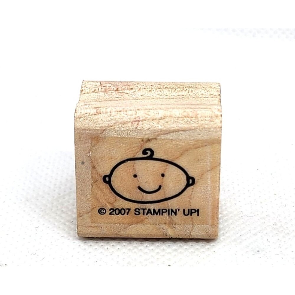 2007 Stampin’ Up Wooden Rubber Stamp – Vintage Crafting Collectible